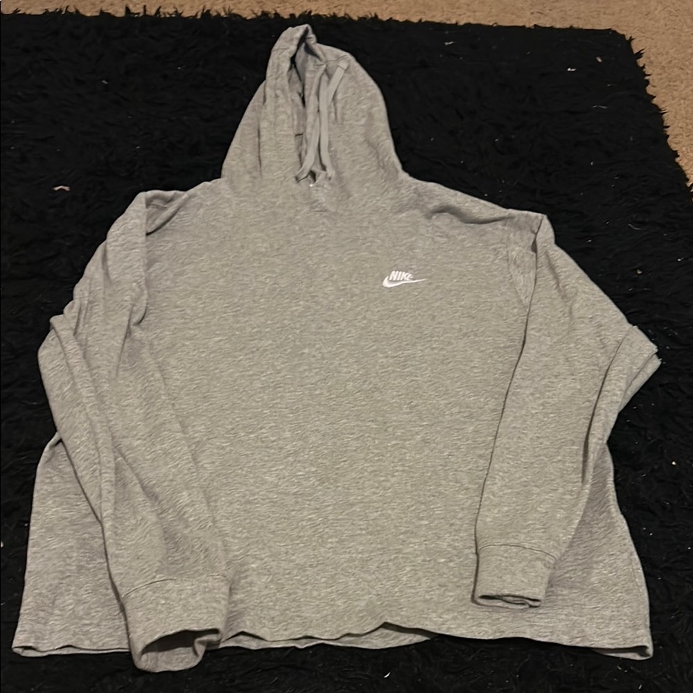 Nike Heather Gray Pullover Hoodie